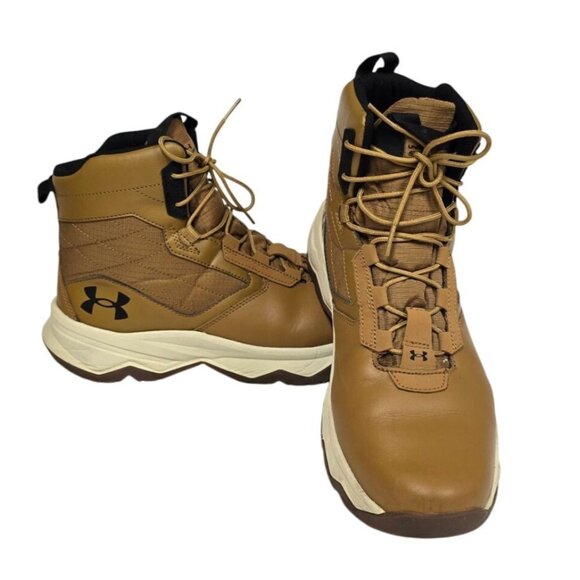 Under Armour Mens UA Stellar Brown Tactical Hiking Boots 3025578-200 Size 11.5 - Picture 2 of 12